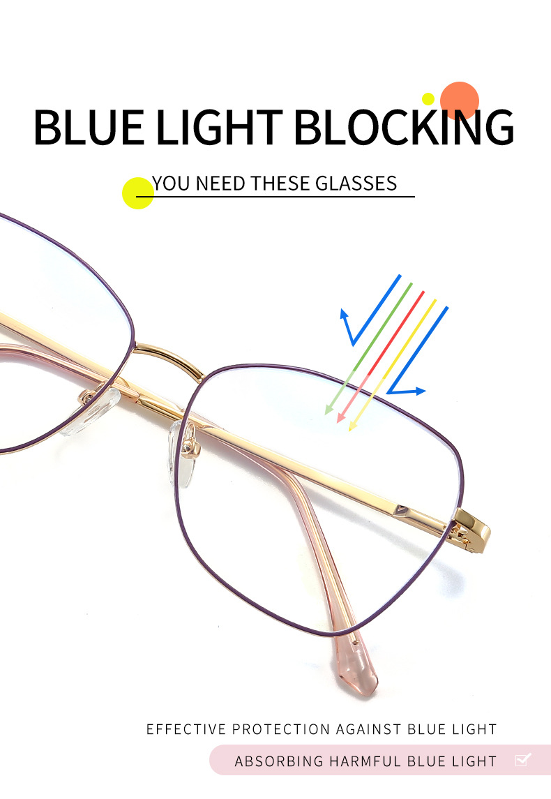 Occhiali da sole clip-on dal design anti-luce blu RUISENS'S 7014