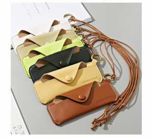 Práctico bolso para gafas de cuero suave de RUISEN RS-3784