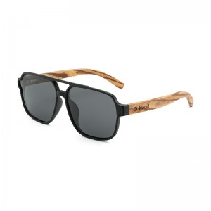 RUISEN’S Polarized Light Wooden Sunglasses for Men and Women 9005