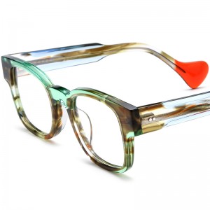 RUISEN’S Custom Multi-color Patchwork Square Eyeglasses Frames 19357