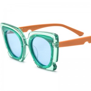 RUISEN'S Custom Plate Cat-Eye-Sonnenbrille 19353T