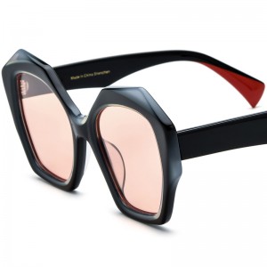 RUISEN'S Custom Plate Cat-Eye-Sonnenbrille 19359T