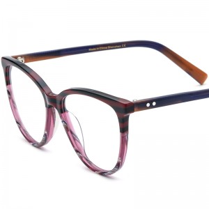 Montature per occhiali con piastra Cat's Eye patchwork personalizzata RUISEN'S 19294