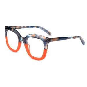 RUISEN'S 2024 New Large Frame Myopia Frame Splicing High Gloss Board Optical Speculum Frame QJ2029L