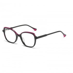 RUISEN’S Women’s Optical Mirror Small Frame Board Splicing Frame Can Be Matched with Myopia 1801