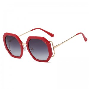 RUISEN’S Women’s Vogue PC Frame Metal Temple Sunglasses