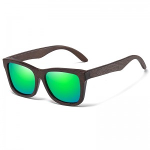 RUISEN'S ligneus summus finem retro UV400 TAC Polarized Sunglasses