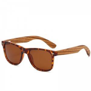 RUISEN'S Gafas polarizadas unisex con templo de madera y bambú TAC