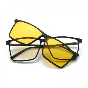 Nuevas gafas de sol cuadradas coloridas con clip para ciclismo de RUISENS 2339T