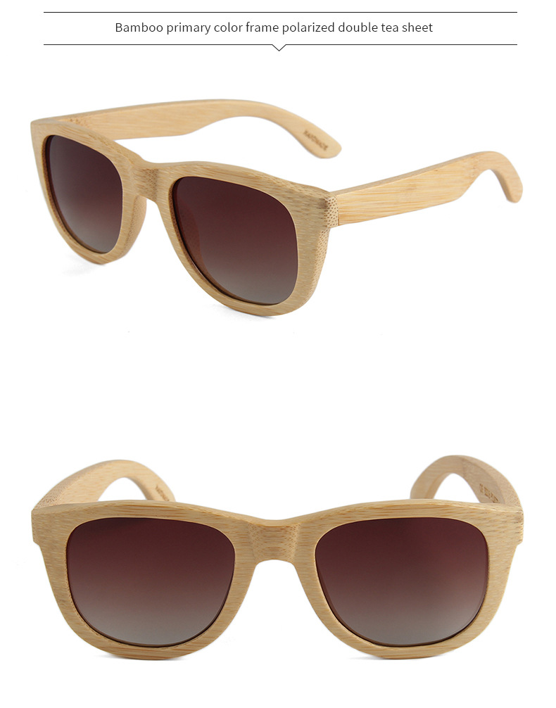 RUISEN'S Gafas de sol retro de madera para hombre y mujer B2018