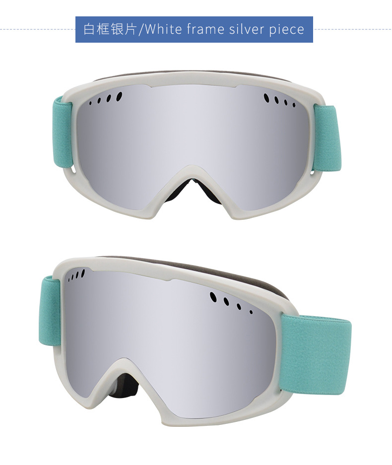 Gafas de esquí de doble capa a prueba de viento y niebla de nieve de RUISEN 7036