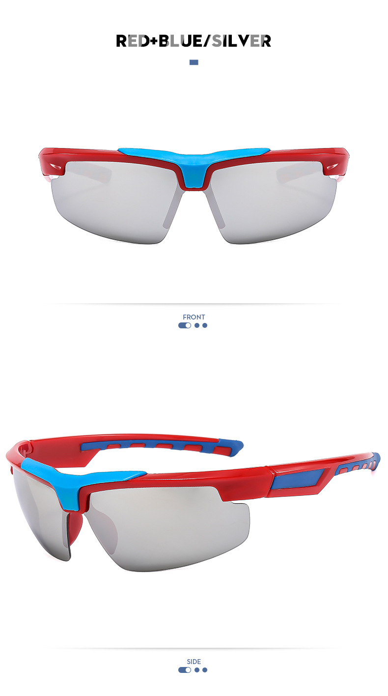 RUISEN'S Sports Lunettes de soleil à revêtement demi-monture personnalisées BL5811