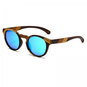 RUISEN'S Herren-Sonnenbrille aus polarisiertem, hellem Holz, 64714