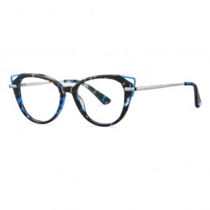 RUISEN'S Lunettes à monture en acétate anti-lumière bleue pour femme BJ9215