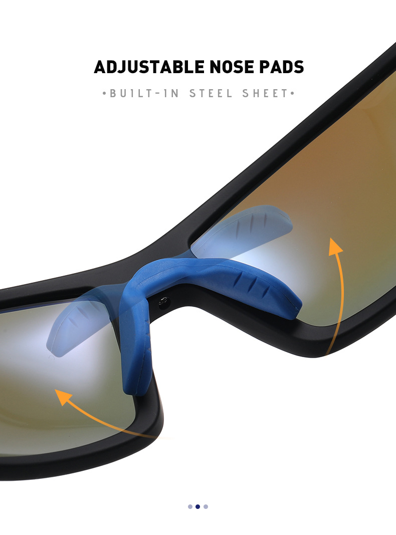 RUISEN'S Sports Polarisierte bunte Herren-Sonnenbrille für Outdoor-Radfahren 3061