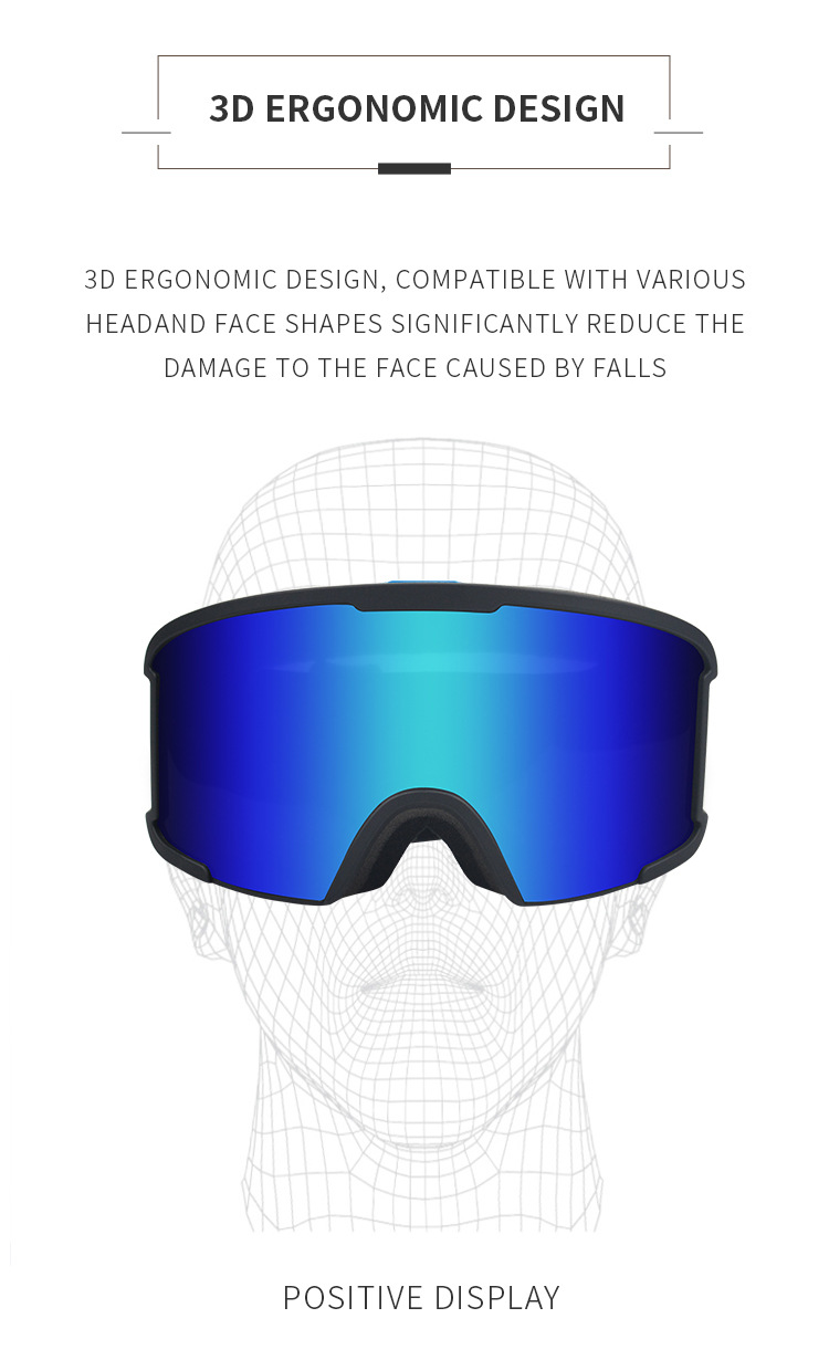 RUISEN'S Cocker Myopia Nebula Ski Goggles 7043