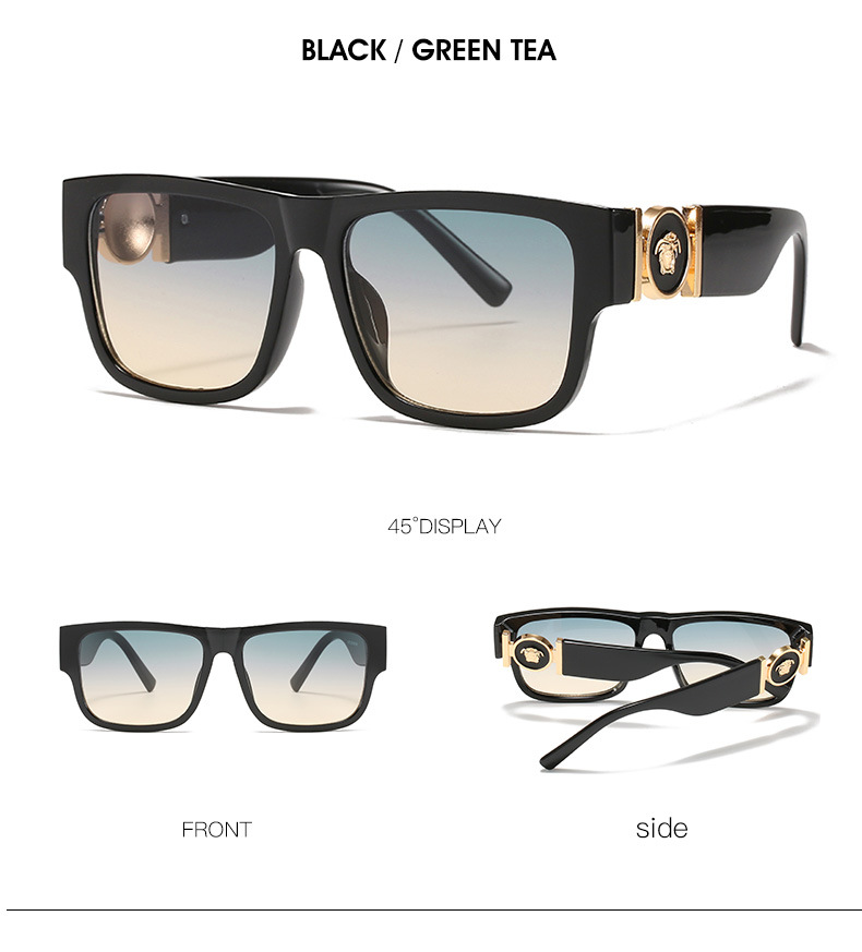 RUISEN’S Fashion Retro Square Frame Sunglasses For Man And Women Q8173-10