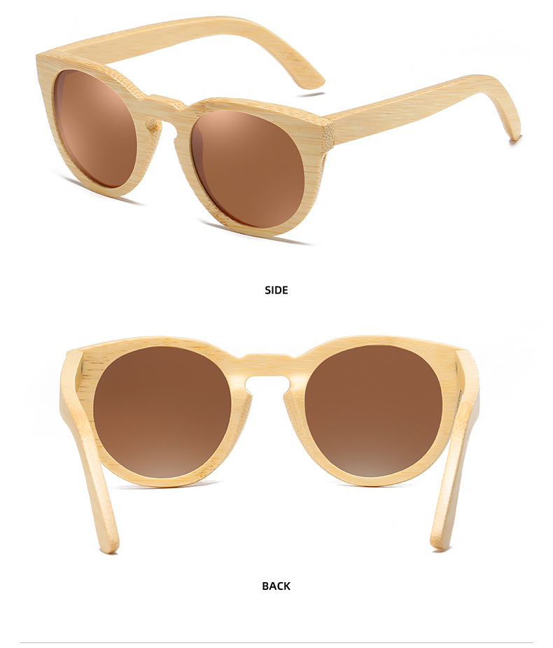 RUISEN'S Gafas de sol de madera ligeras polarizadas a la moda para mujer 824