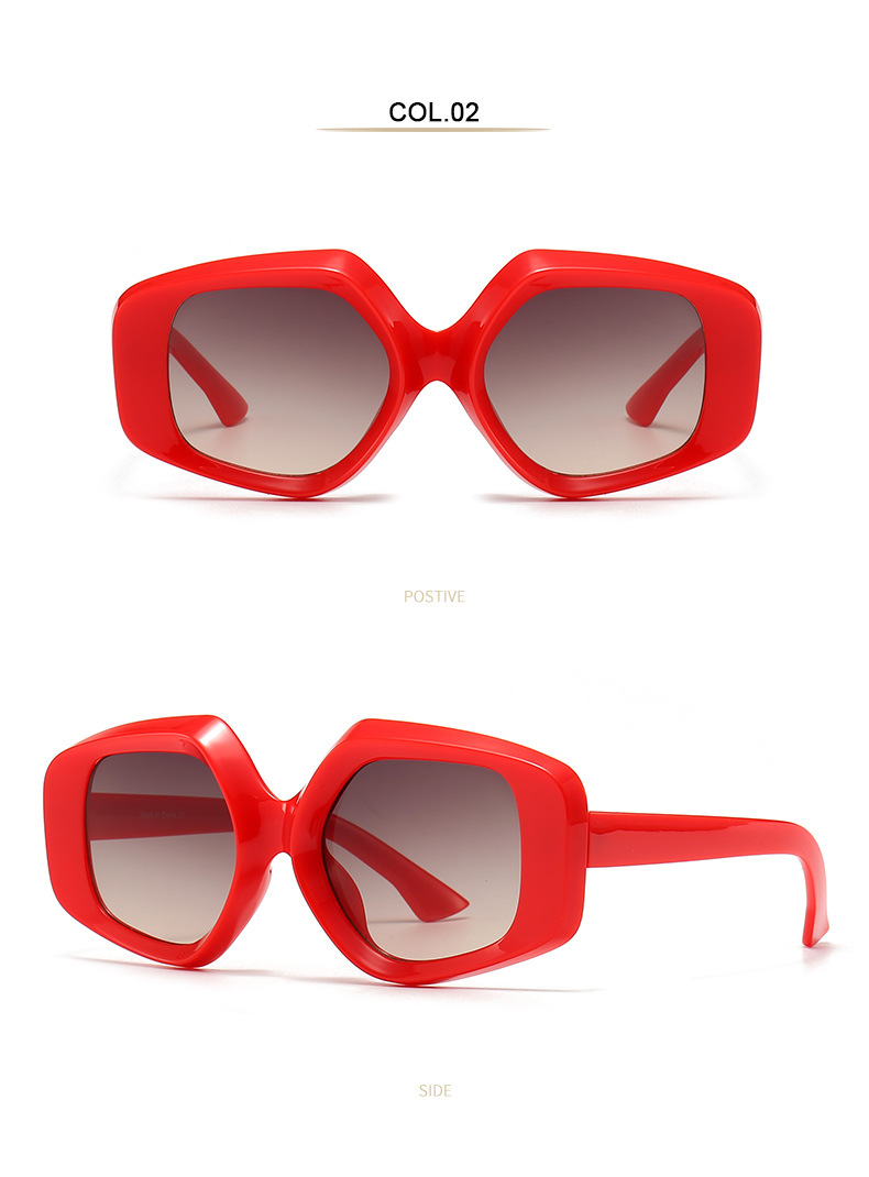 Óculos de sol de proteção ocular RUISEN'S Fashion Retro Square Frame UV400