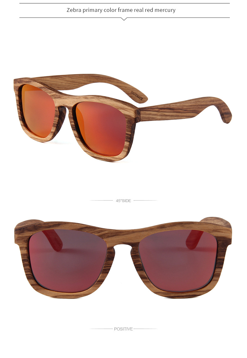 Ruisen'S Bamboo and Wood Glasses For Men and Women W3018'