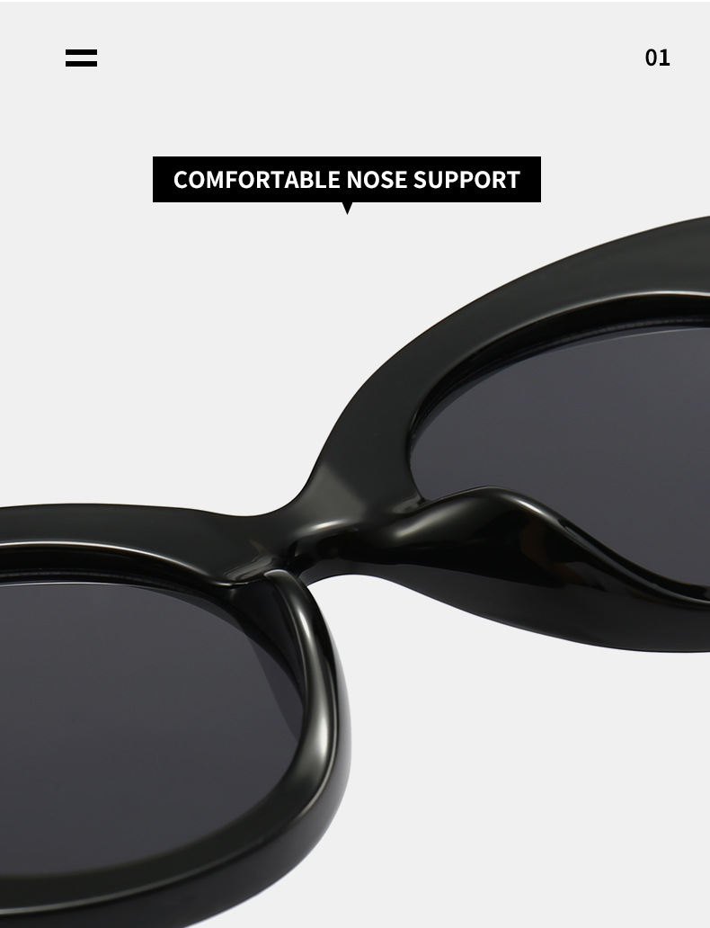 Ruisen viri et mulierum Fashion Fossa Show Retro Sunglasses