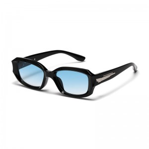 RUISEN'S Gafas de sol unisex vintage con montura rectangular completa