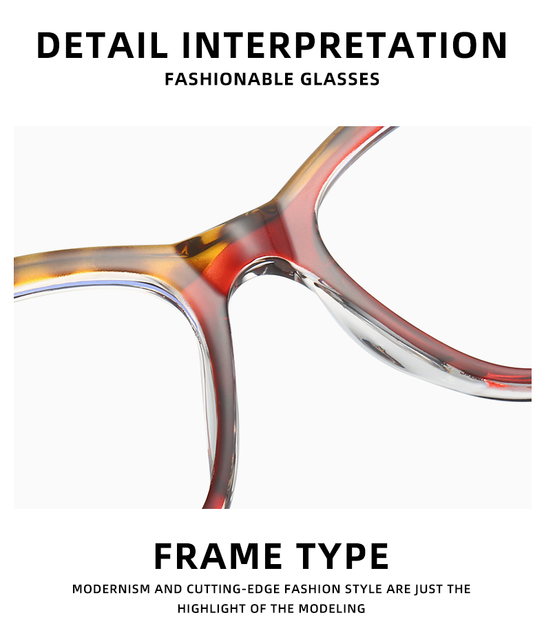 RUISEN'S Fashional TR90 Rahmenbrille 87248