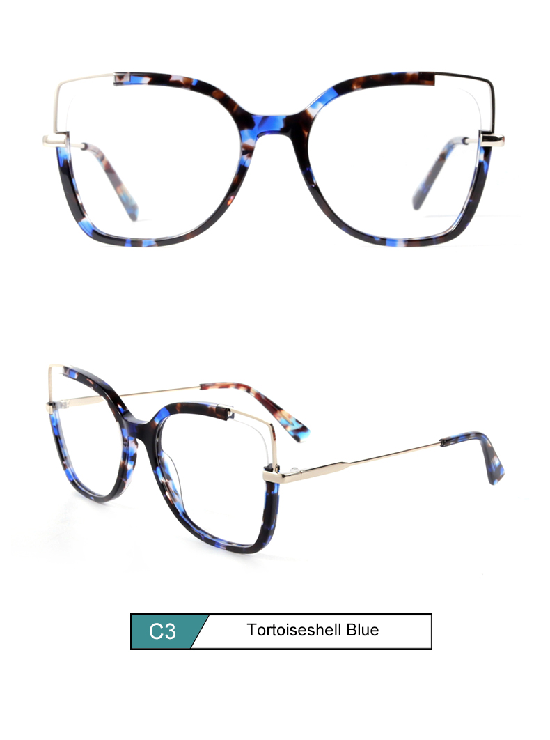 إطار بصري من RUISEN'S Fashion Acetate+Metal 1504