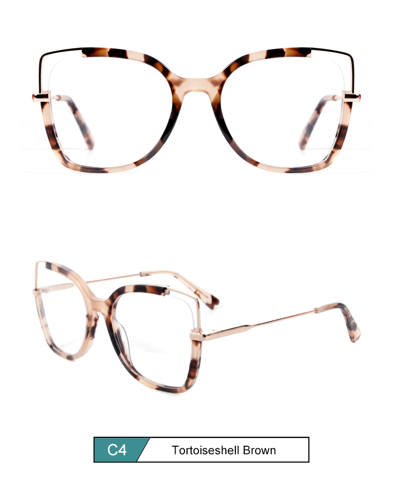 إطار بصري من RUISEN'S Fashion Acetate+Metal 1504