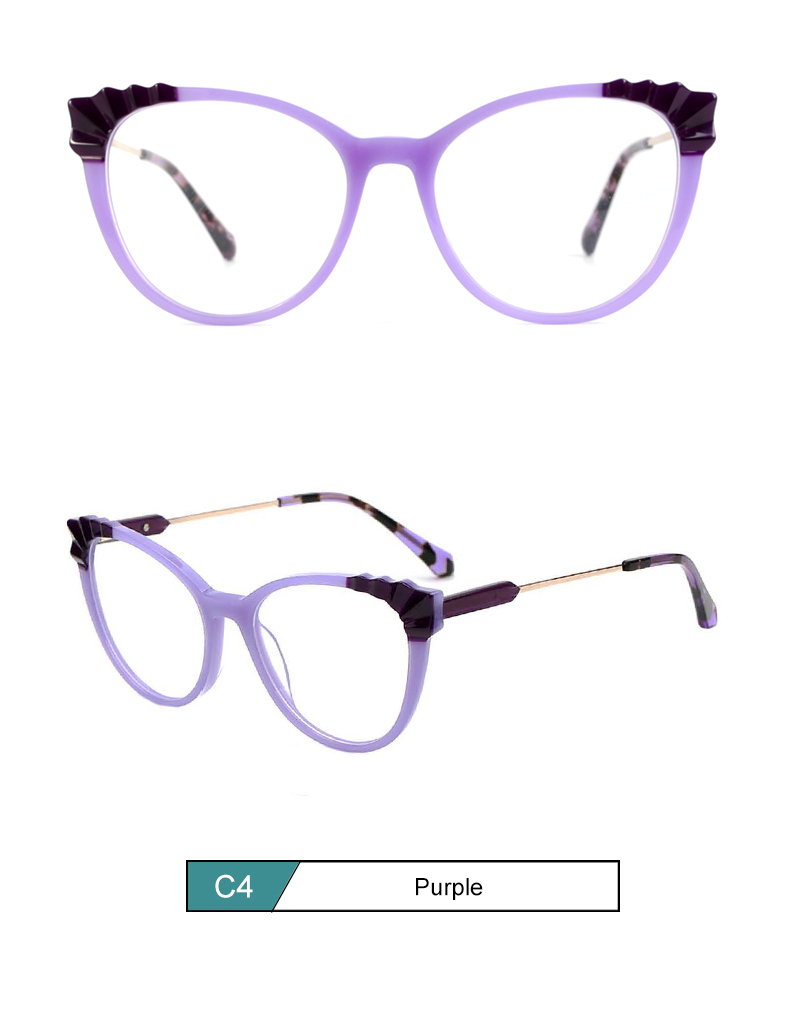 Cadre optique bloc de couleur en acétate de mode RUISEN'S 202113