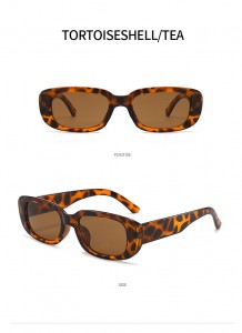 tortoiseshell frame tea lens sunglasses