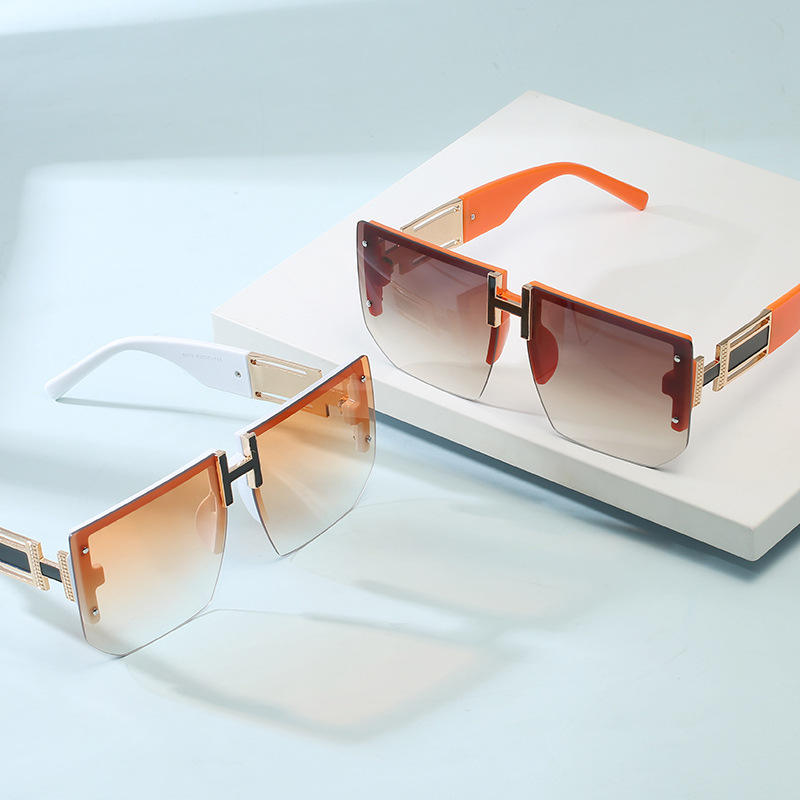 Солнцезащитные очки RUISEN'S Fashion Letter H Rimless Polygonal 6970-01