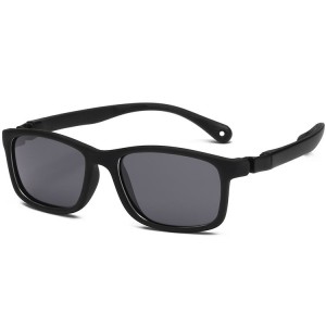 RUISEN'S Lunettes de soleil tendance pour enfants à monture carrée confortables et douces NP0807