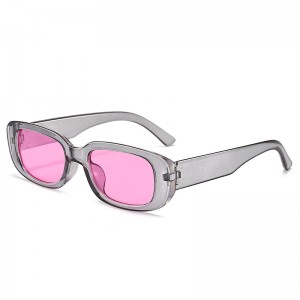 Óculos de sol com armação retangular pequena All-Match Fashion Sunnies Vogue Style PC 9074