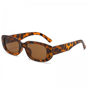 Occhiali da sole rettangolari piccoli con montatura rettangolare per PC All-Match Fashion Sunnies Vogue Style 9074