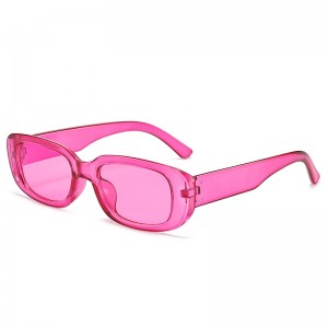 Occhiali da sole rettangolari piccoli con montatura rettangolare per PC All-Match Fashion Sunnies Vogue Style 9074