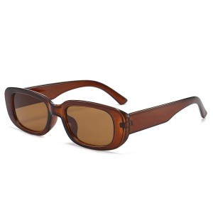 Óculos de sol com armação retangular pequena All-Match Fashion Sunnies Vogue Style PC 9074