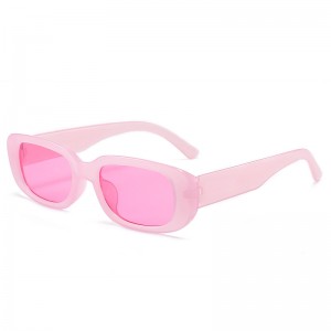 Óculos de sol com armação retangular pequena All-Match Fashion Sunnies Vogue Style PC 9074