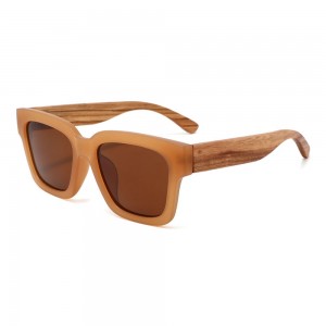 Ruisen's Men's Retro Polarized Light Wooden Sunglasses 1535