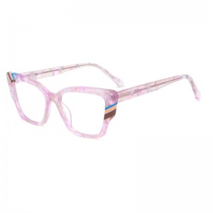 Kacamata Optik Patchwork Asetat Bingkai Persegi Fashion RUISEN 9930