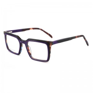 RUISEN'S Fashion Square Acetat geschnitztes optisches Brillengestell K021