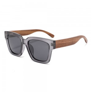 Ruisen's Men's Retro Polarized Light Wooden Sunglasses 1535