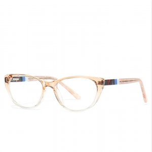 RUISEN'S Montature da donna in acetato chiaro anti-blu 6004