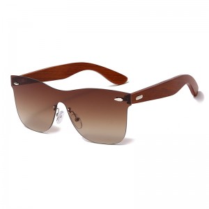 RUISEN’S New Fashion Frameless Wooden UV400 Sunglasses RS-1589