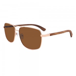 RUISEN’S New Classic Square Frame Wooden Sunglasses RS-1706