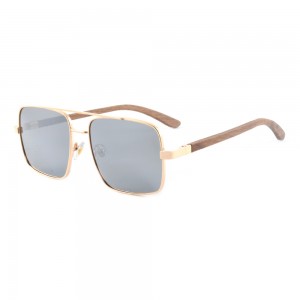 RUISEN'S New Wooden and Metal Sunglasses RS-LS5044