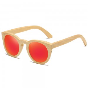 RUISEN'S Gafas de sol de madera ligeras polarizadas a la moda para mujer 824