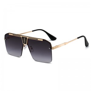 RUISEN'S Herren-High-Fashion-Sonnenbrille mit großem Quadrat