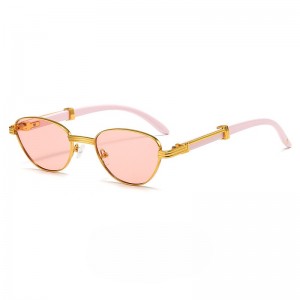 RUISEN'S Gafas de sol retro con acabado de grano de madera para mujer 66611