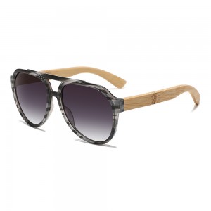 RUISEN'S New Fashion Square Frame Wooden Sunglasses RS-1071